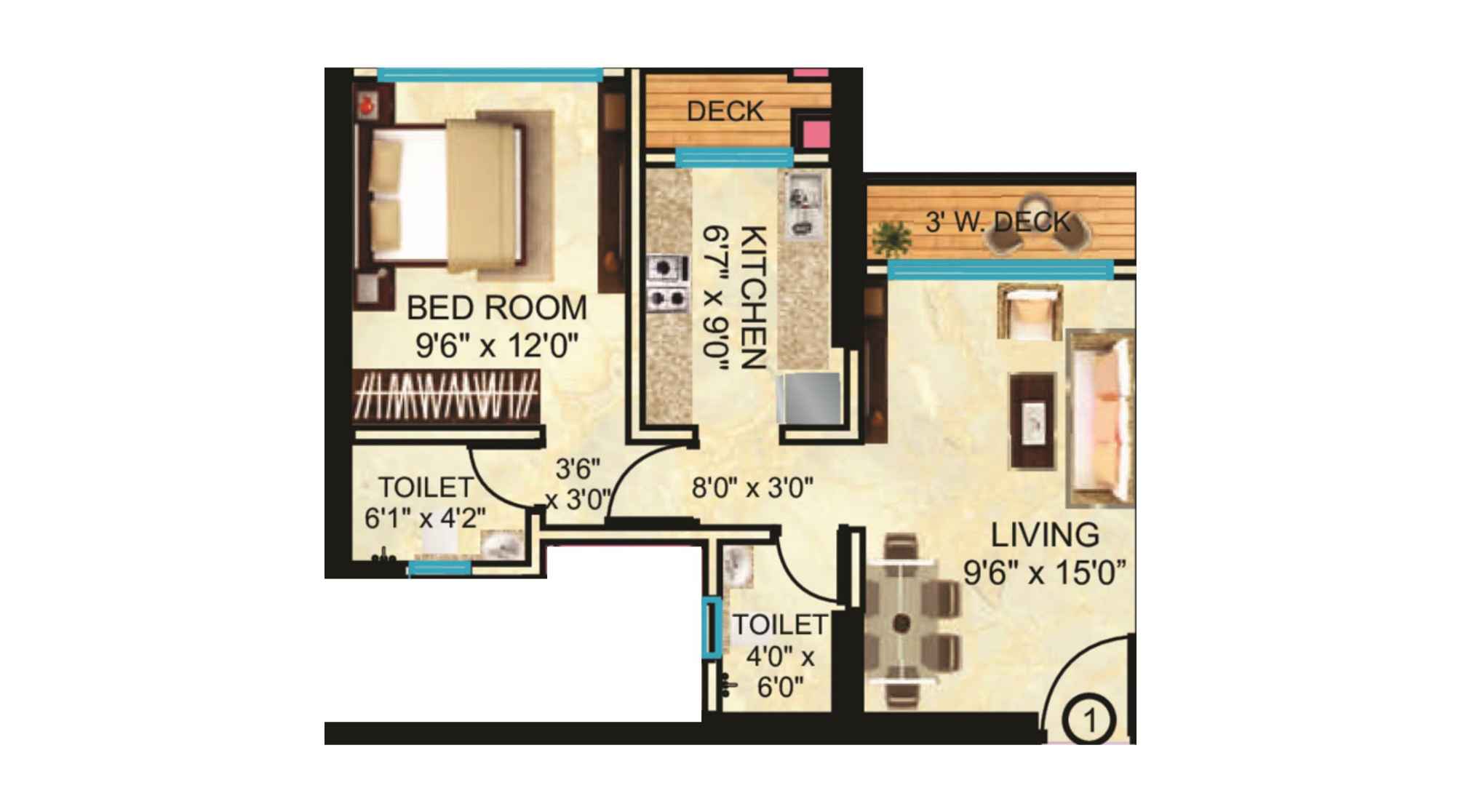 Neelam-Supremo-Floor-Plan-1-BHK-Deck-480-Sqft